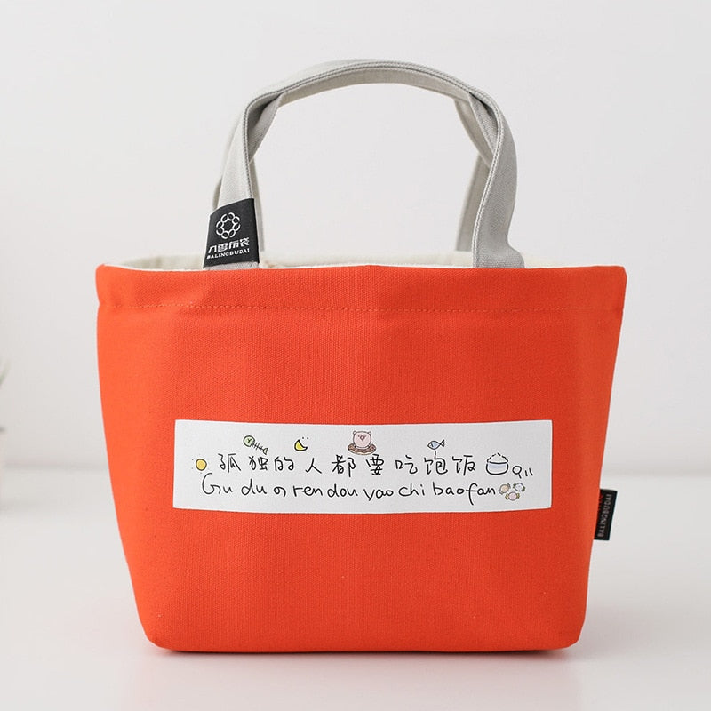 Sac à déjeuner isotherme en nylon, dix coloris