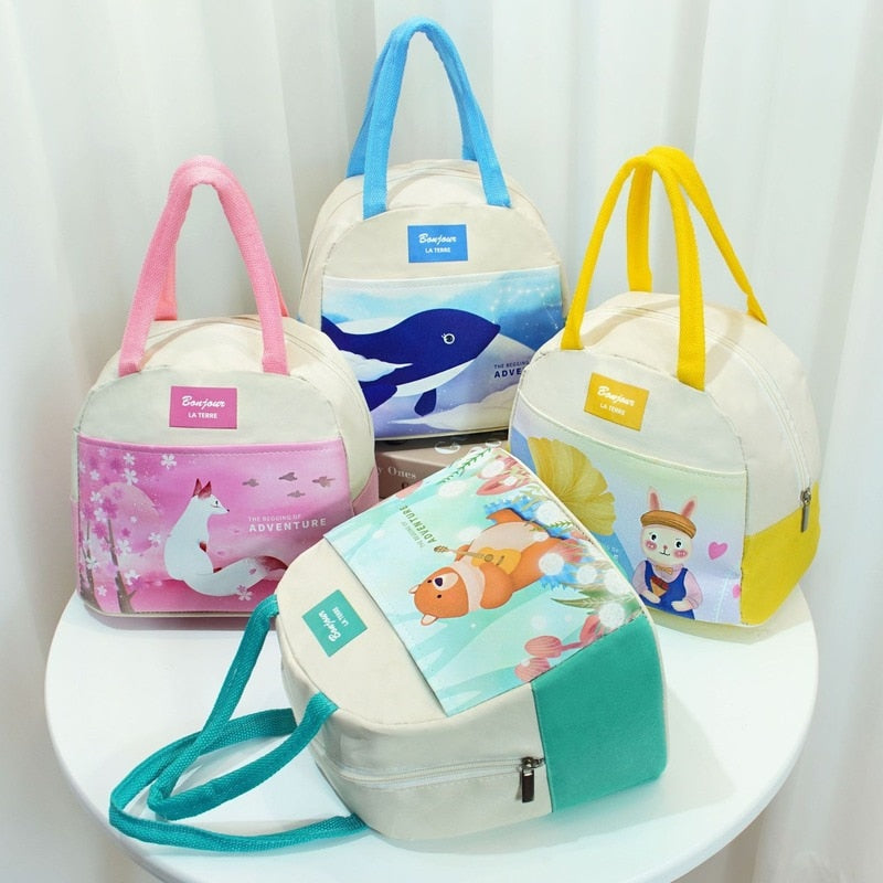 Sac isotherme repas Illustrations en néoprène, quatre styles, enfant