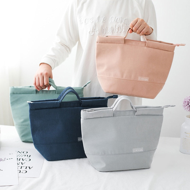 Sac isotherme repas Original en velours, quatre coloris