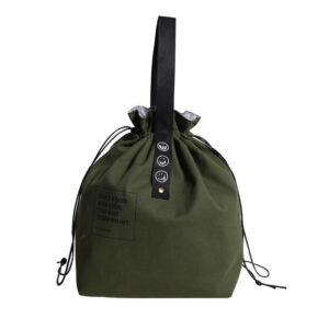 Sac à lunch chic en toile, format sac à dos avec poche avant