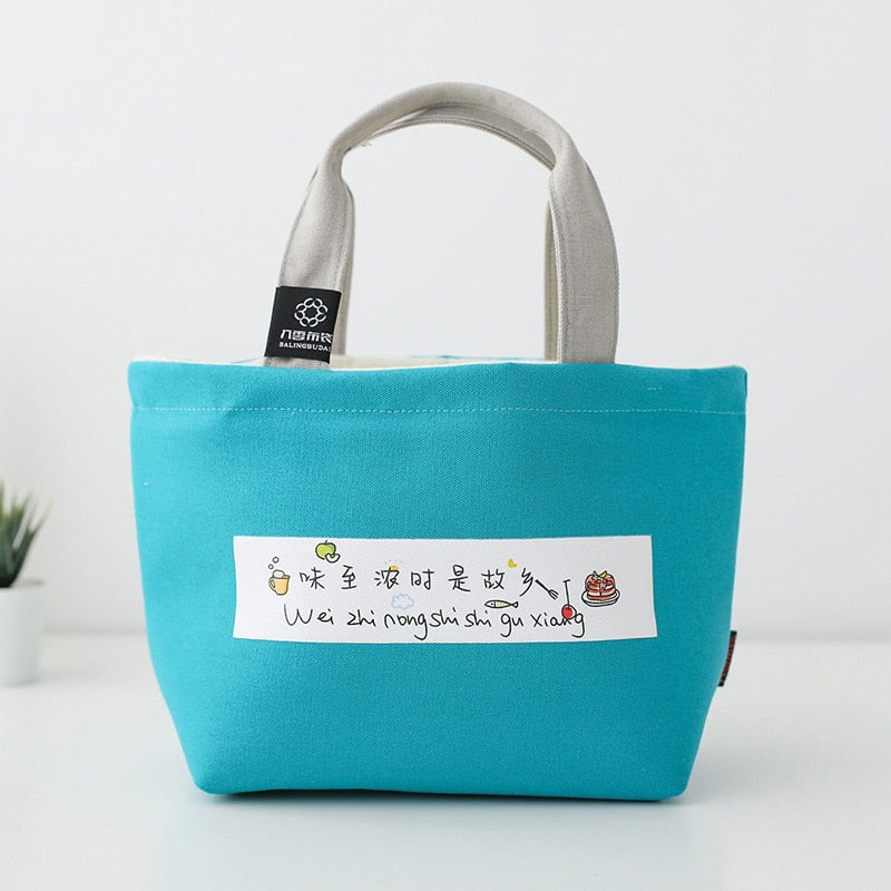 Sac à déjeuner isotherme en nylon, dix coloris