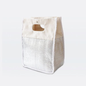 Sac repas isotherme en toile, quatre coloris, 21,5 × 12 × 28 cm