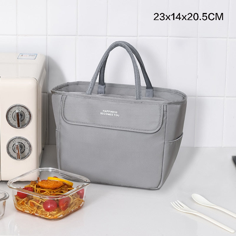 Sac à main isotherme Joli en nylon, quatre coloris, deux formats