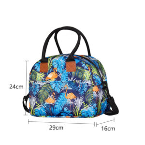 Sac à lunch fleuri, dix styles, doublure intérieure amovible