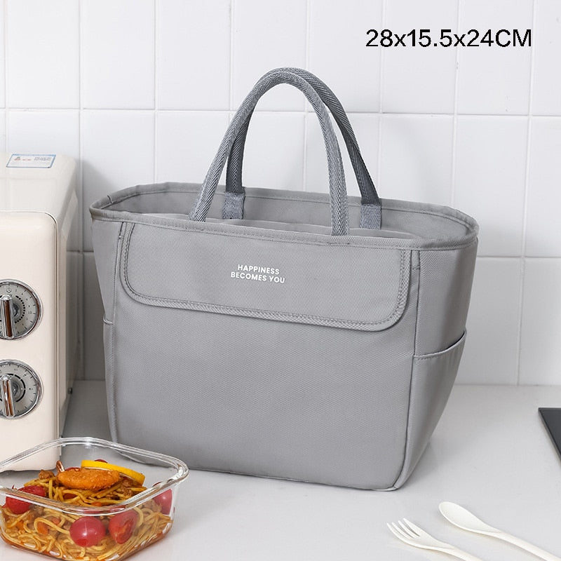 Sac à main isotherme Joli en nylon, quatre coloris, deux formats