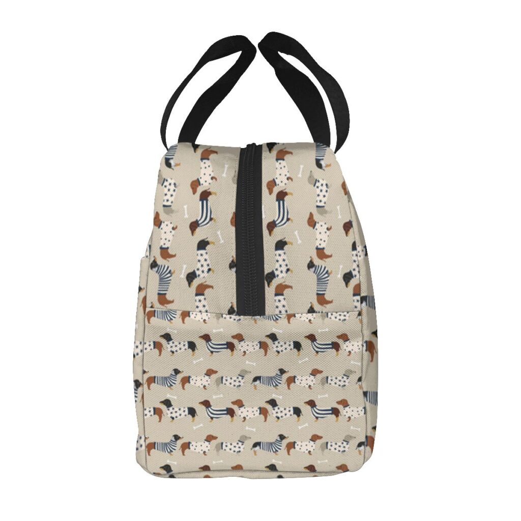 Sac isotherme repas Chien Teckel à bretelles, pour enfant