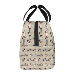 Sac isotherme repas Chien Teckel à bretelles, pour enfant