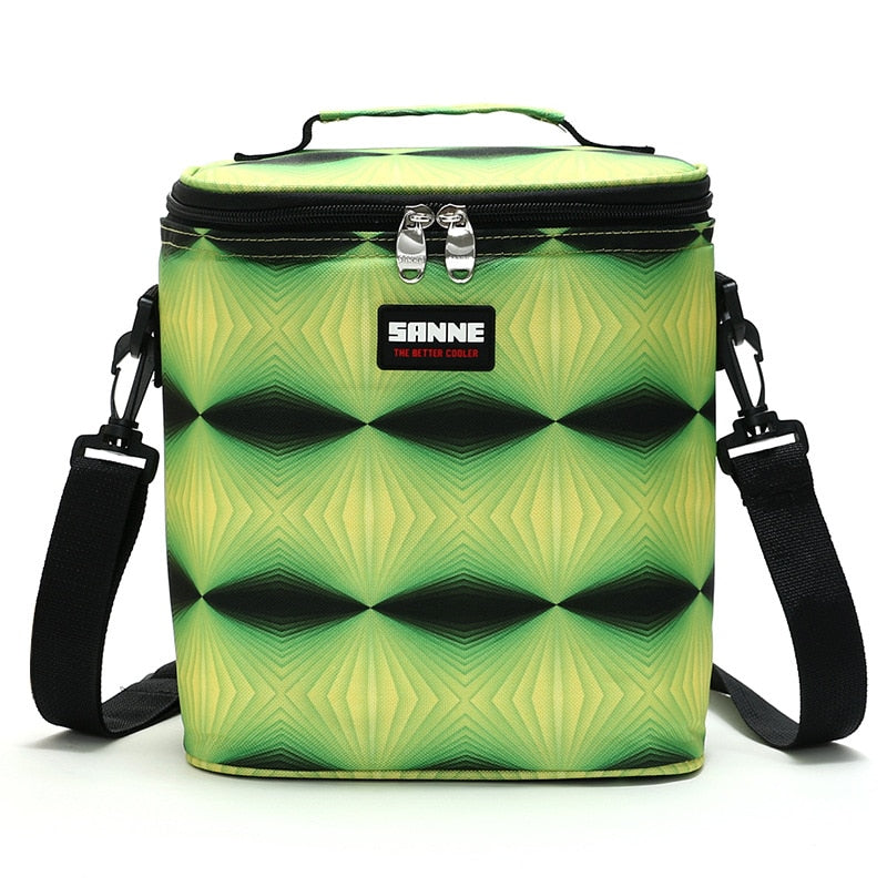 Sac à repas isotherme 7 L en nylon, huit styles au choix