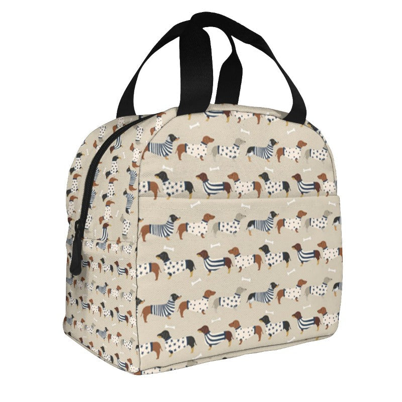 Sac isotherme repas Chien Teckel à bretelles, pour enfant