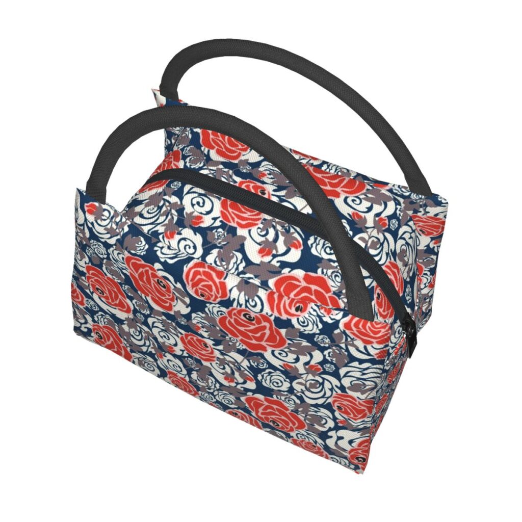 Sac repas isotherme à imprimé floral pour femme