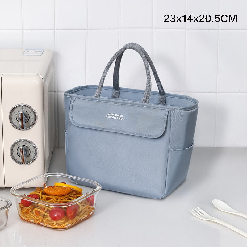 Sac à main isotherme Joli en nylon, quatre coloris, deux formats