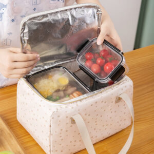 Sac à lunch isotherme pour bento, styles Neige et Chat