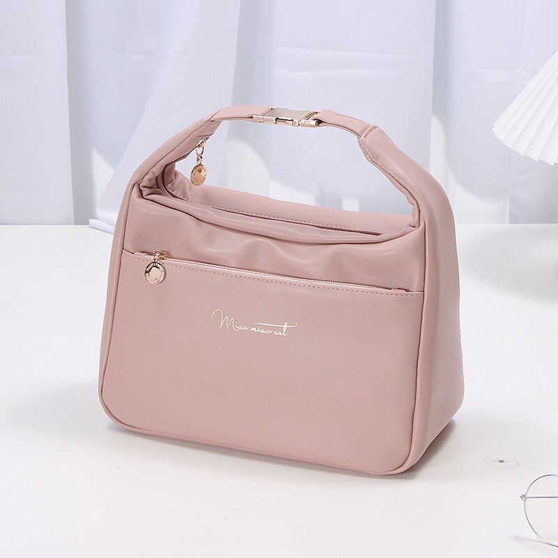 Sac isotherme repas d'allure cuir, trois coloris