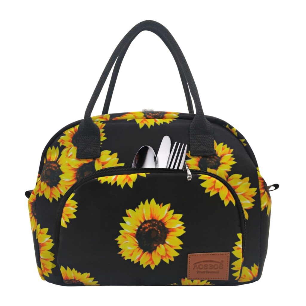 Sac isotherme repas Fashion Chic, poches latérales, 30 × 18 × 24 cm