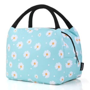 Sac à lunch pour femme fleuri en nylon durable