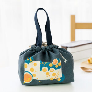 Sac à lunch en toile, deux tailles et quatre coloris