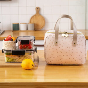 Sac à lunch isotherme pour bento, styles Neige et Chat
