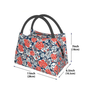Sac repas isotherme à imprimé floral pour femme