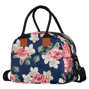Sac à lunch fleuri, dix styles, doublure intérieure amovible