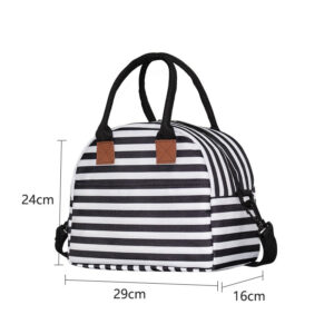 Sac à lunch fleuri, dix styles, doublure intérieure amovible