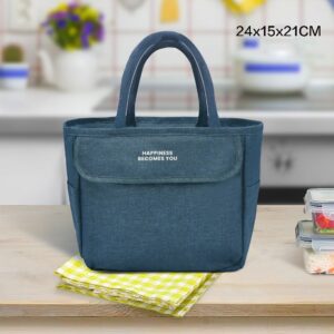 Sac à main pour repas Chic en polyester, poches et zips