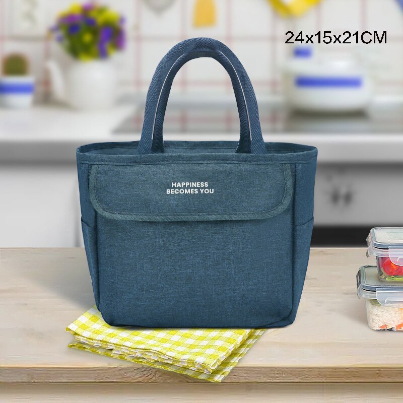 Sac à main pour repas Chic en polyester, poches et zips