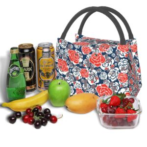 Sac repas isotherme à imprimé floral pour femme