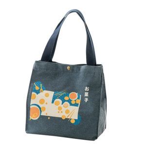 Sac à lunch en toile, deux tailles et quatre coloris