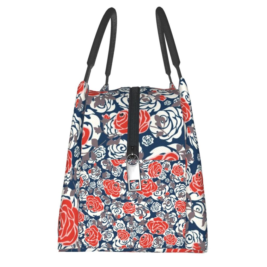 Sac repas isotherme à imprimé floral pour femme