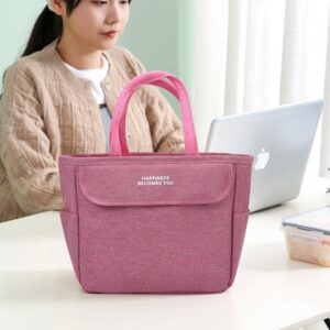 Sac à main pour repas Chic en polyester, poches et zips