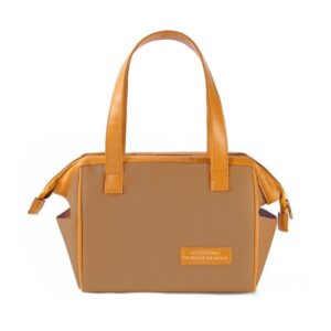 Sac isotherme lunch pour femme au style classe, noir ou kaki