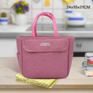 Sac à main pour repas Chic en polyester, poches et zips