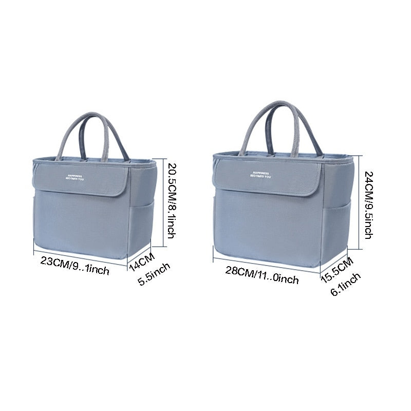 Sac à main isotherme Joli en nylon, quatre coloris, deux formats
