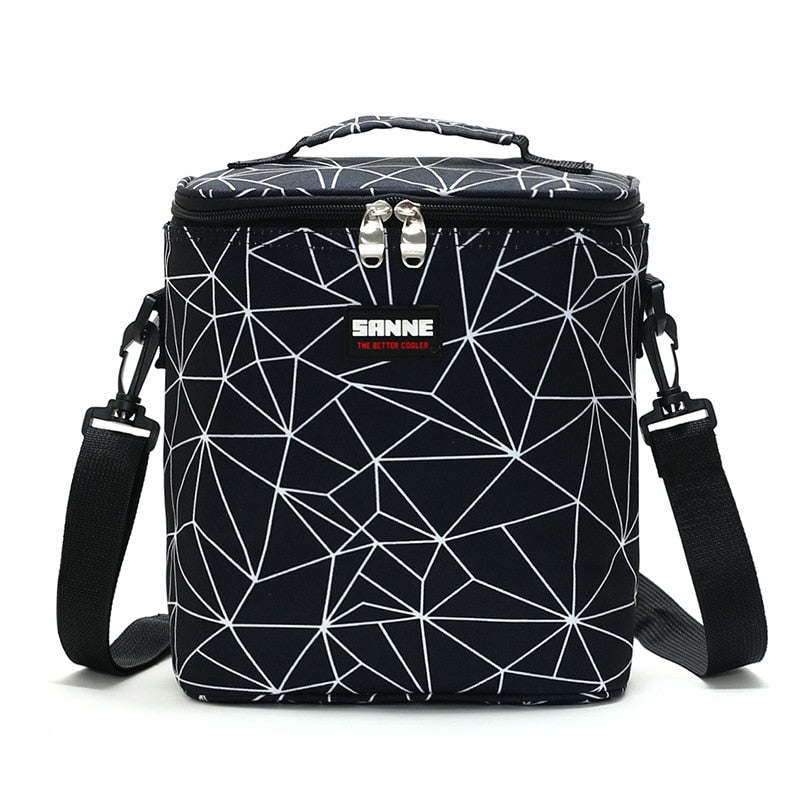Sac à repas isotherme 7 L en nylon, huit styles au choix