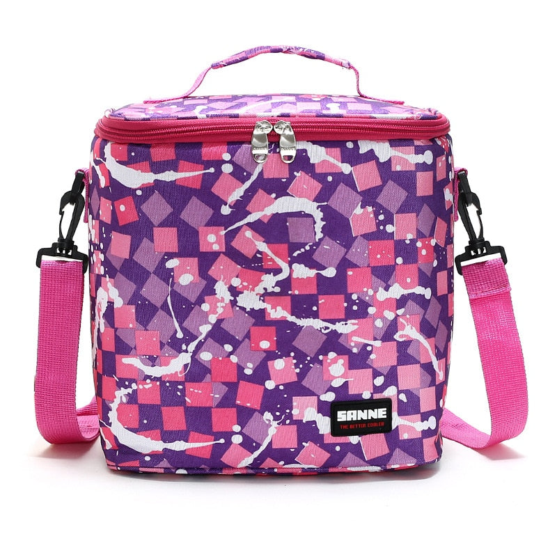 Sac isotherme repas 10 L en Oxford à sangle réglable, sept styles