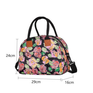 Sac à lunch fleuri, dix styles, doublure intérieure amovible