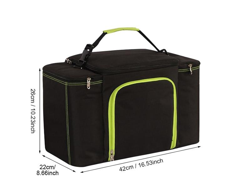 Grand sac isotherme 42 × 22 × 26 cm en polyester et aluminium