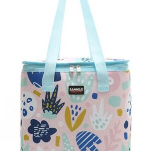 Sac isotherme repas en nylon et polyester, quatre motifs