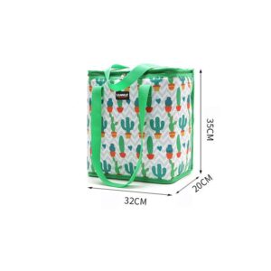 Sac isotherme repas en nylon et polyester, quatre motifs