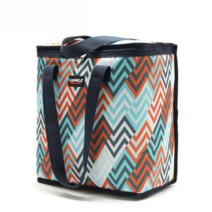 Sac isotherme repas en nylon et polyester, quatre motifs