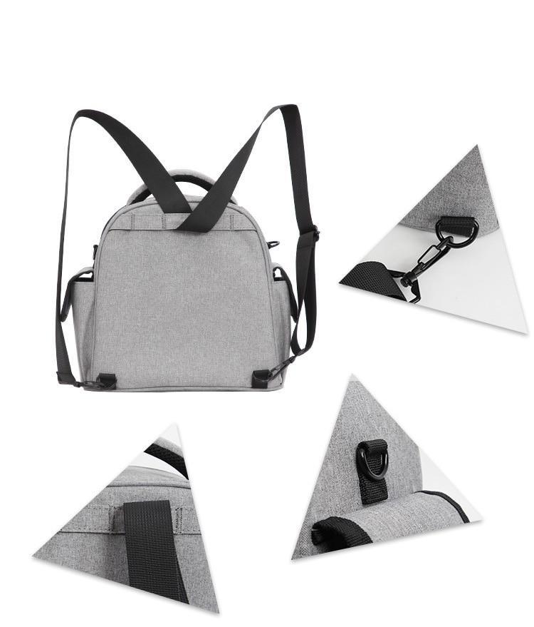 Petit sac à dos isotherme 25 × 15 × 24 cm, doublé d'aluminium
