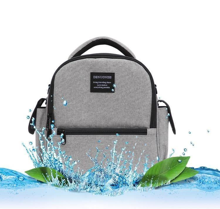 Petit sac à dos isotherme 25 × 15 × 24 cm, doublé d'aluminium