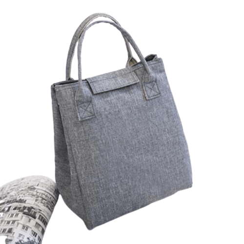 Sac à déjeuner isotherme avec poche avant, sept coloris