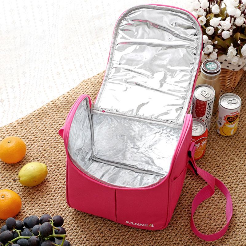 Sac à goûter isotherme fille en Oxford, bandoulière amovible