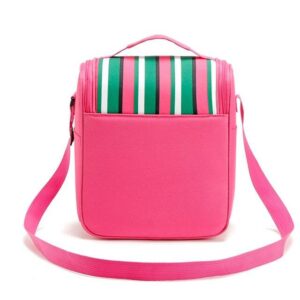Sac à goûter isotherme fille en Oxford, bandoulière amovible