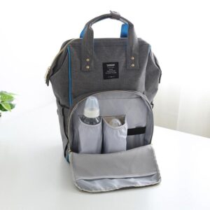 Sac à langer isotherme en Oxford avec poches biberons