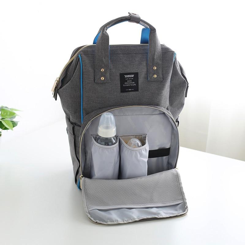 Sac à langer isotherme en Oxford avec poches biberons