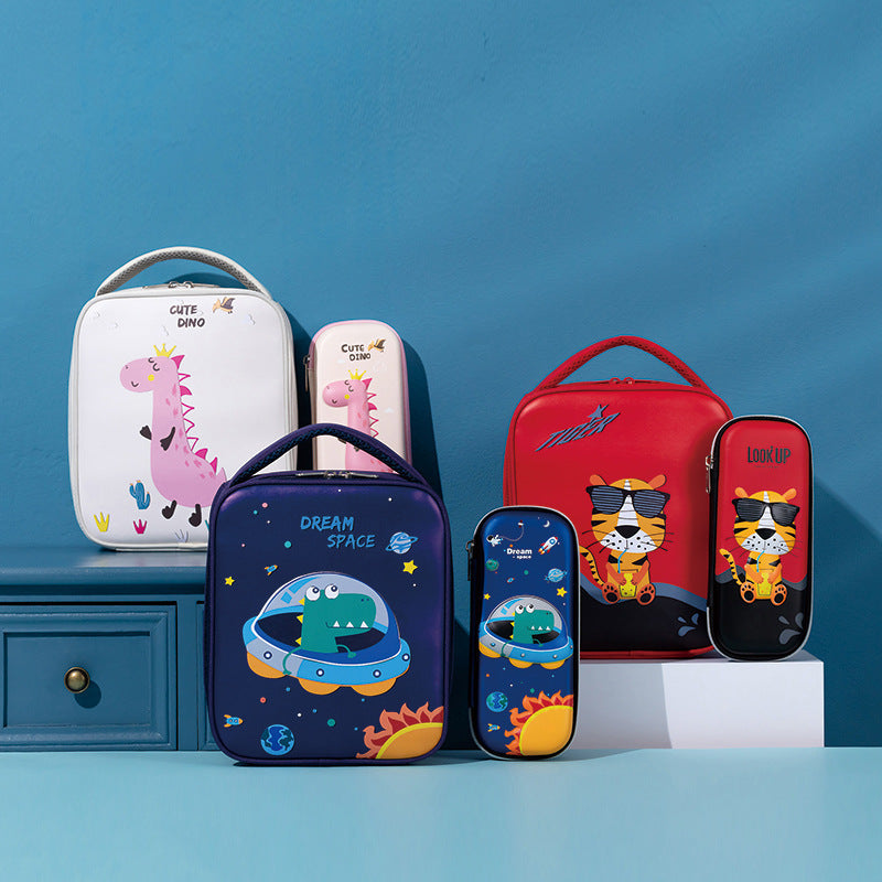 Sac à lunch isotherme enfant 15 L en nylon, cinq motifs