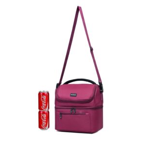 Lunch bag isotherme femme 13,5 L à deux compartiments