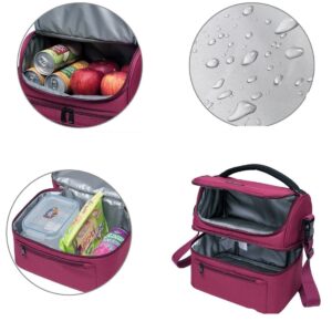 Lunch bag isotherme femme 13,5 L à deux compartiments